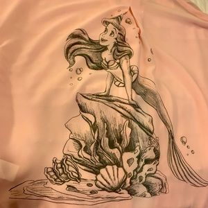 Disney Parks Ariel polyester button up top